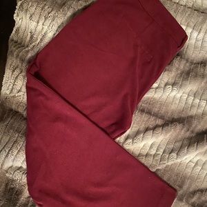 Berry colored Harper pants